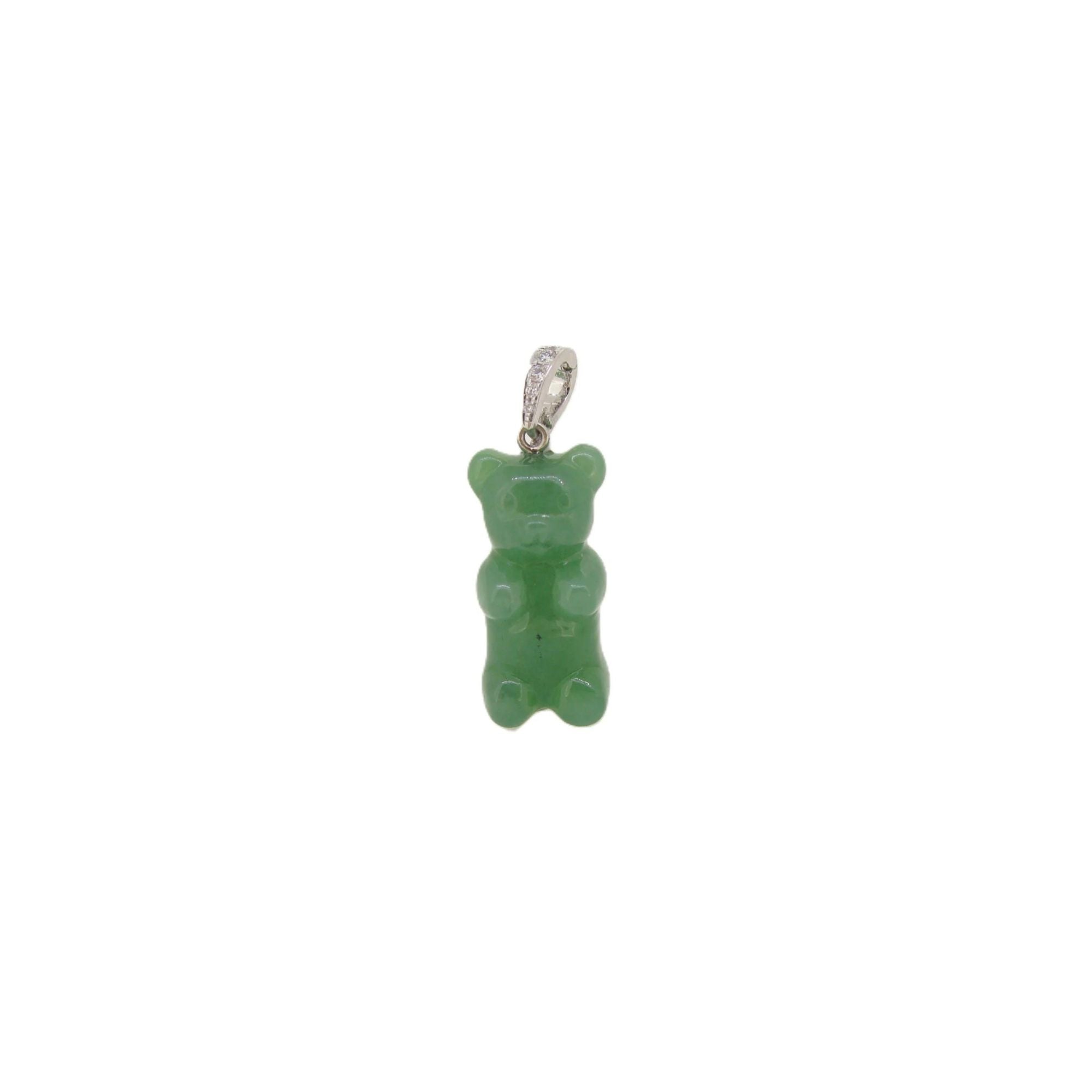 Jade Gummy Bear Pendant - K.S. Sze & Sons