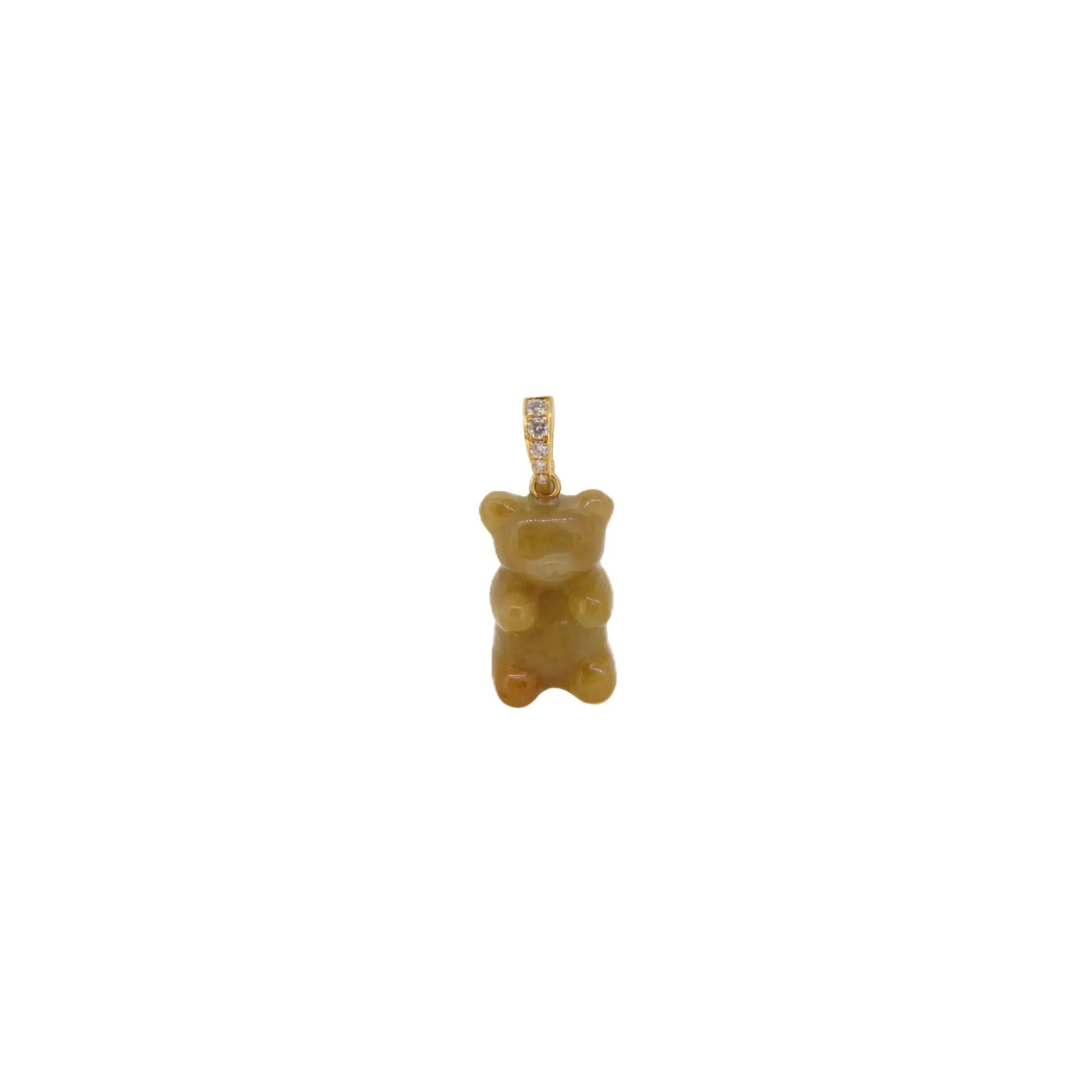 Jade Gummy Bear Pendant - K.S. Sze & Sons