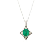 Emerald & Diamond Pendant