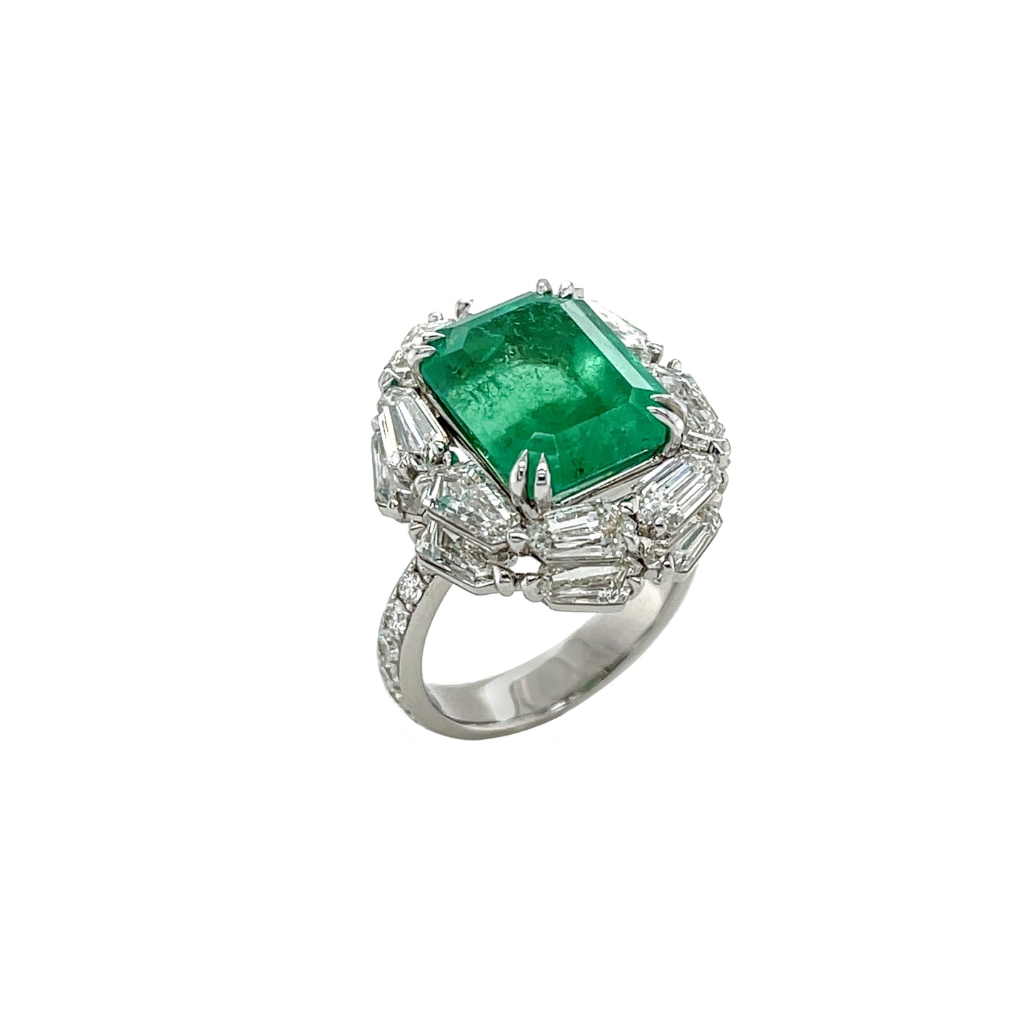 Emerald & Diamond Ring - K.S. Sze & Sons