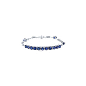 Blue Sapphire Diamond Bracelet