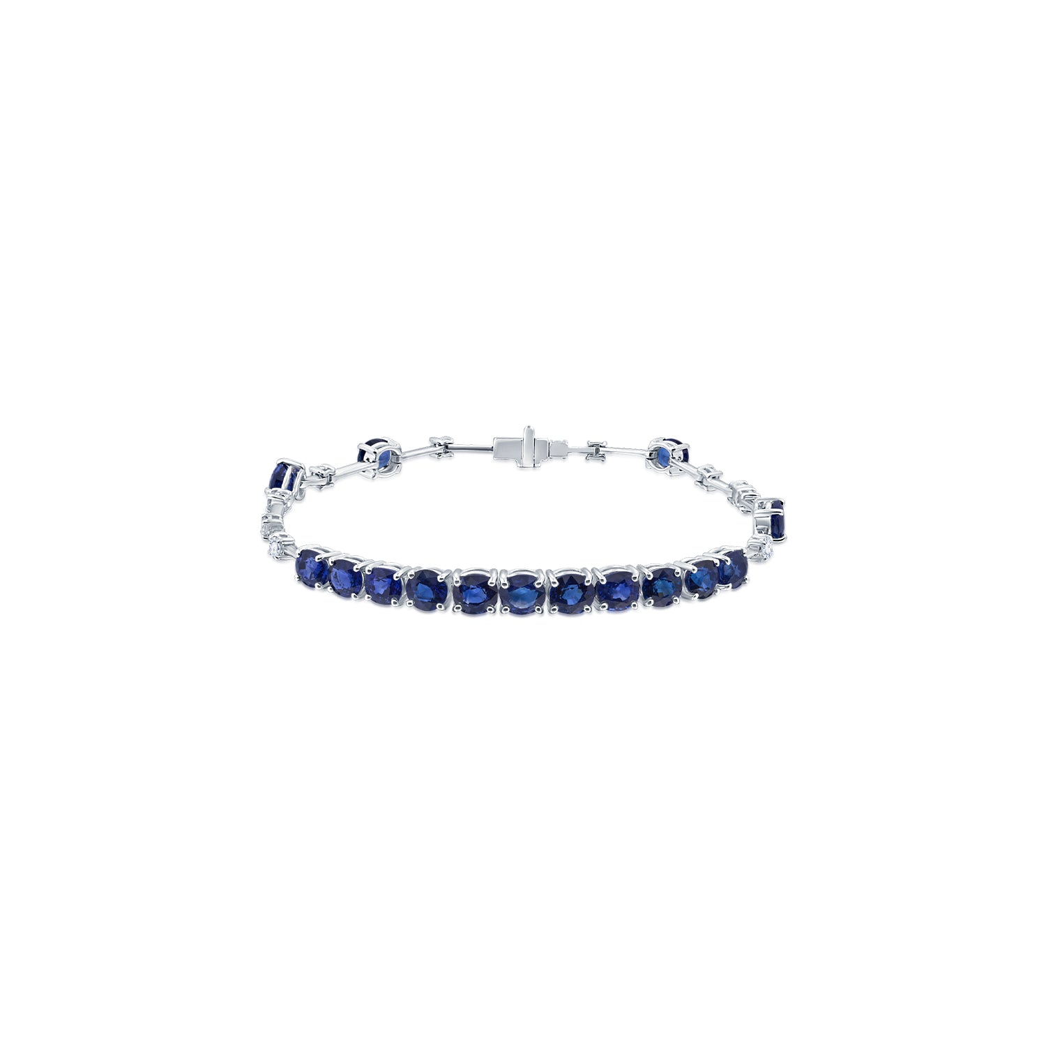 Blue Sapphire Diamond Bracelet