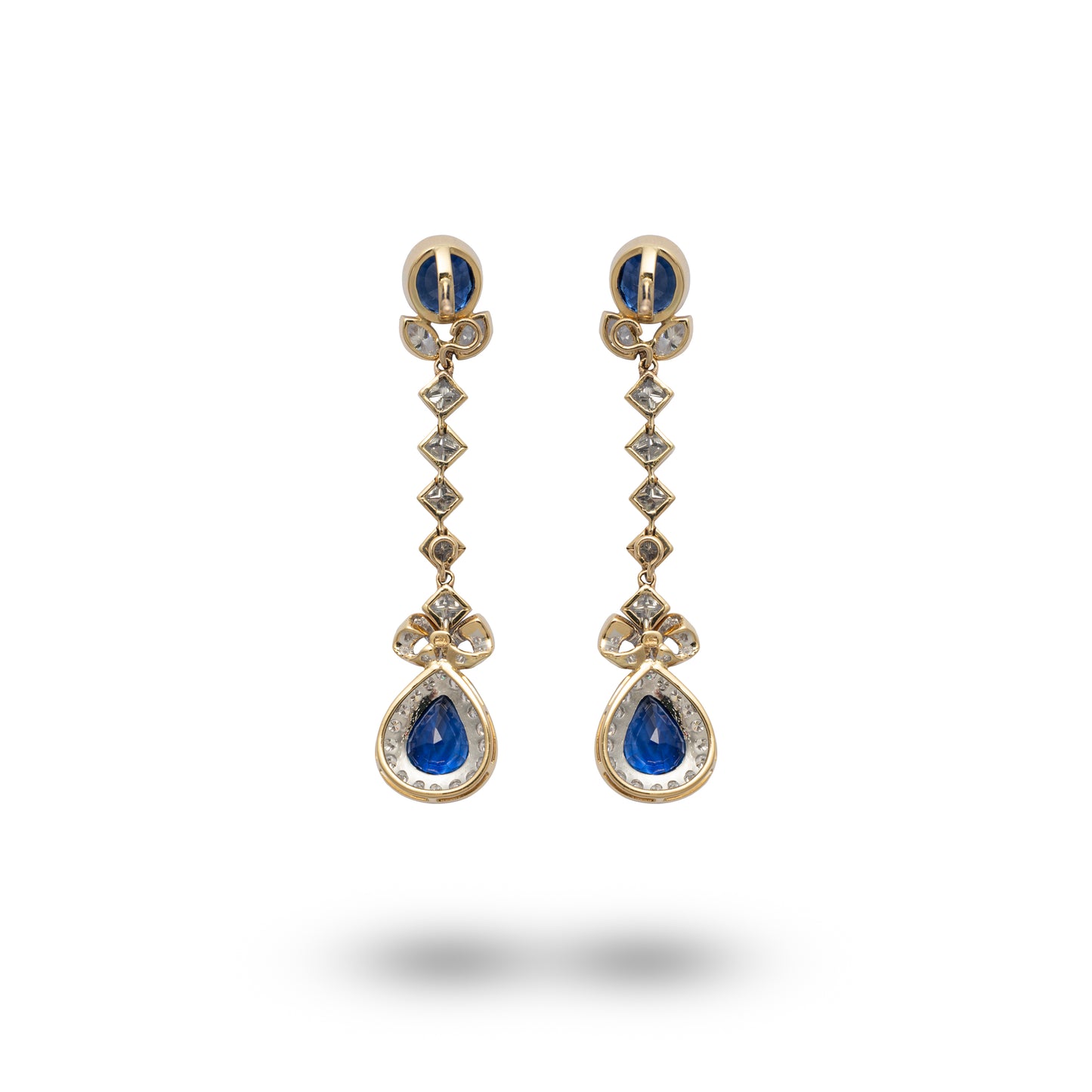 Tranformational Sapphire & Diamond Earrings - K.S. Sze & Sons