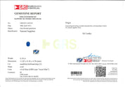 Oval-Shaped Royal Blue Sapphire & Diamond Ring (GRS Certificate) - K.S. Sze & Sons