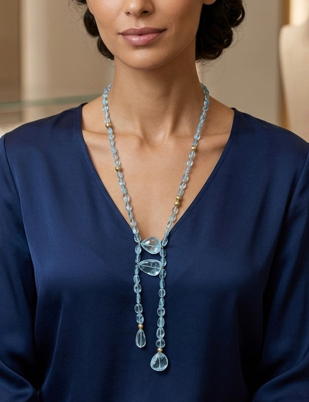 Aquamarine Necklace - K.S. Sze & Sons