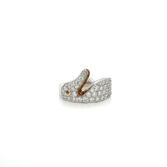18K Diamond & Yellow Sapphire Ring - K.S. Sze & Sons