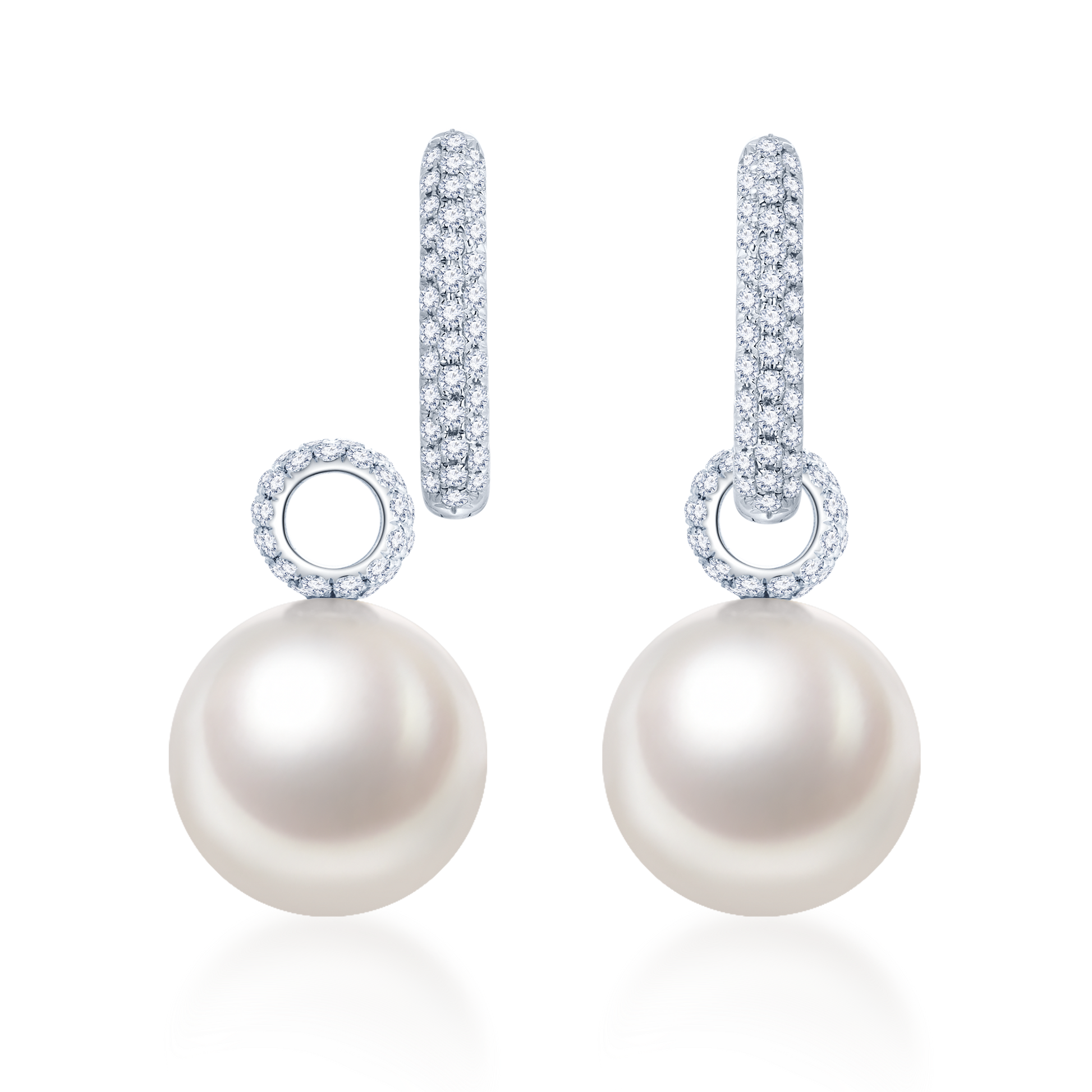 White South Sea Pearl Earrings - K.S. Sze & Sons