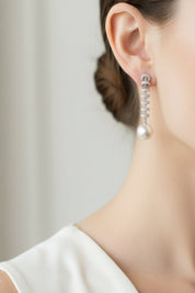 Pearl Diamond Earrings