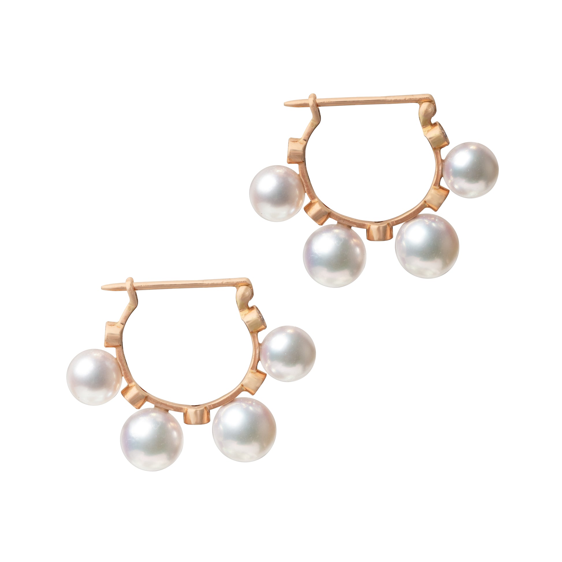 Japanese Cultured Pearl & Diamond Earrings - K.S. Sze & Sons