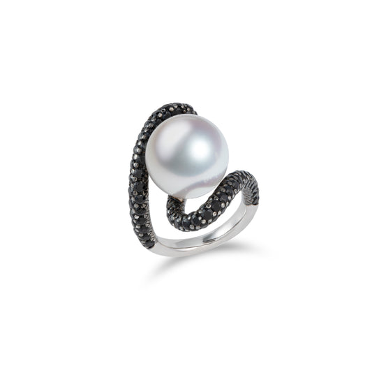 18K South Sea Pearl & Diamond Ring - K.S. Sze & Sons