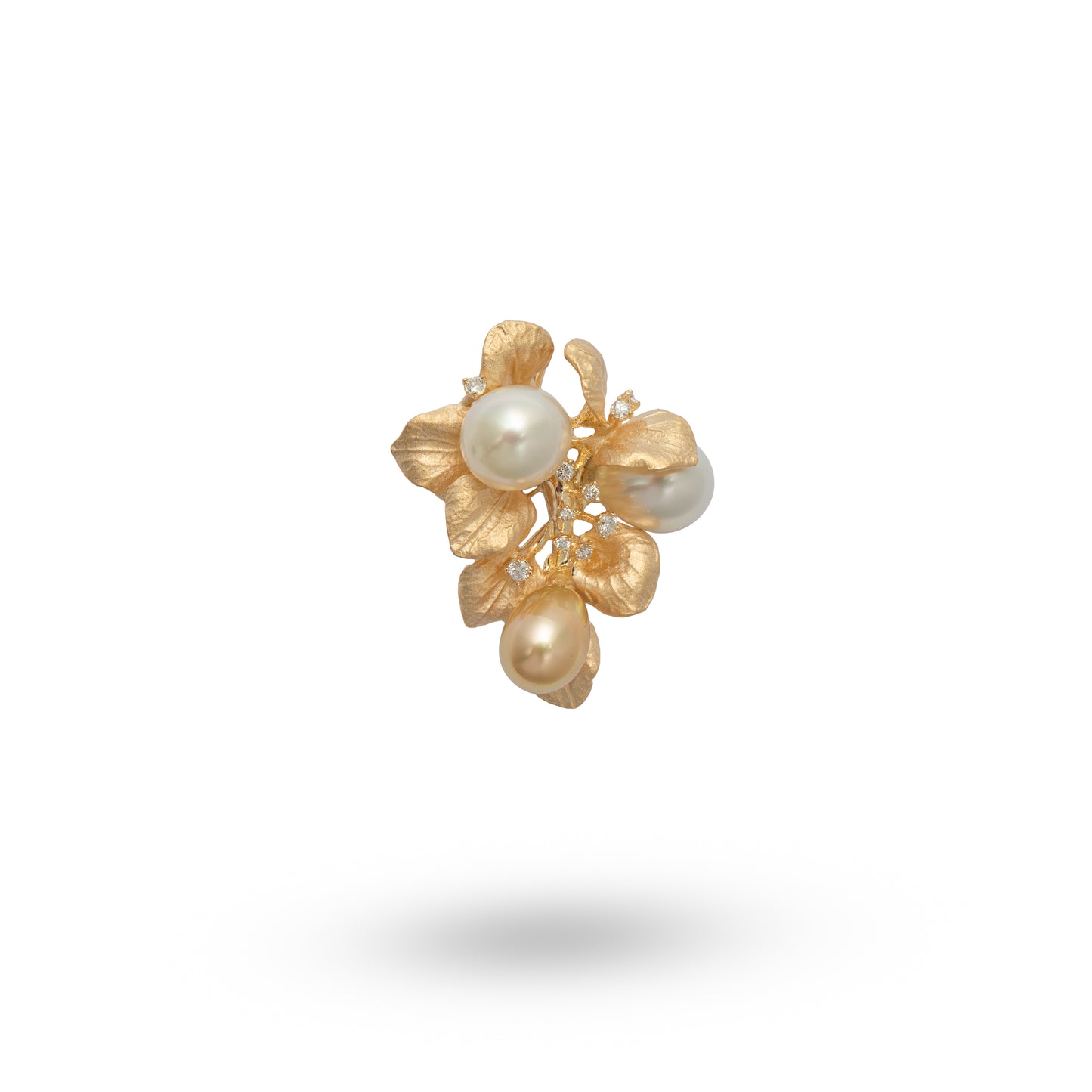 Transformational South Sea Pearl & Diamond Ring / Pendant /  Brooch - K.S. Sze & Sons