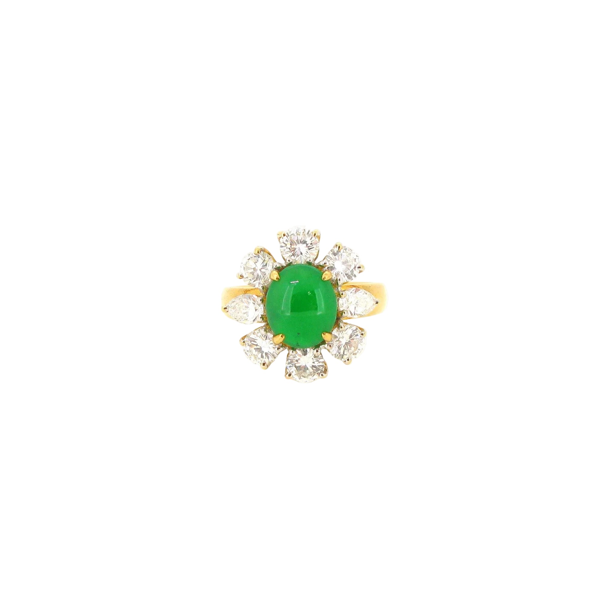 Jade & Diamond Ring - K.S. Sze & Sons
