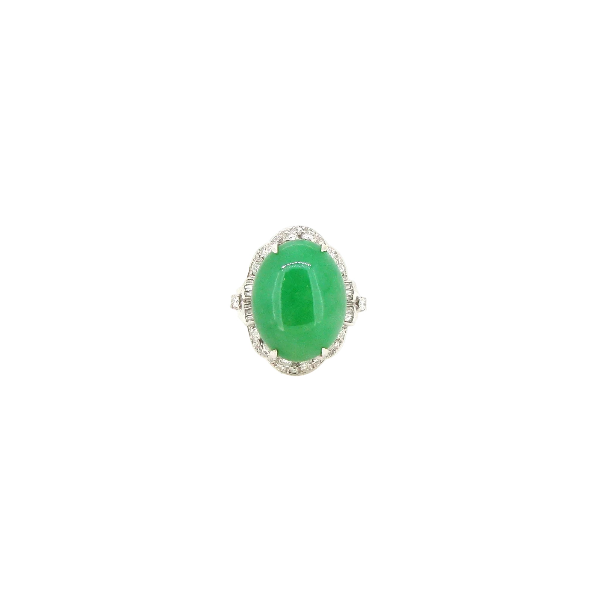 Jade & Diamond Ring - K.S. Sze & Sons