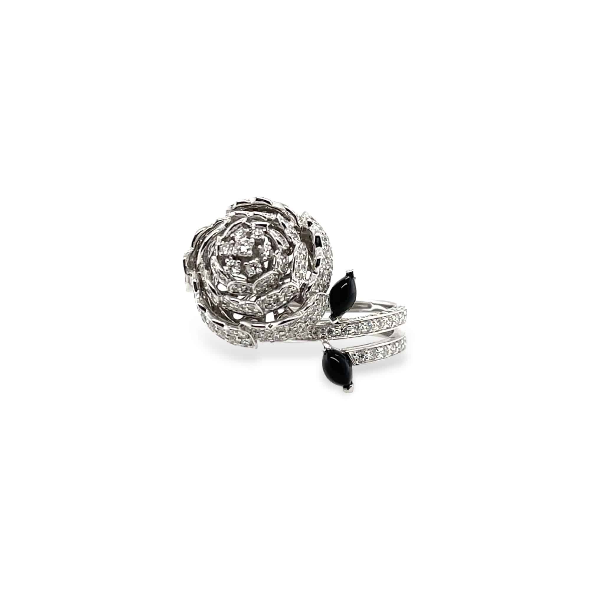 Diamond Rose Ring - K.S. Sze & Sons