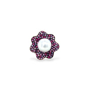 Ametyst, Sapphire & Diamond South Sea Pearl Ring - K.S. Sze & Sons