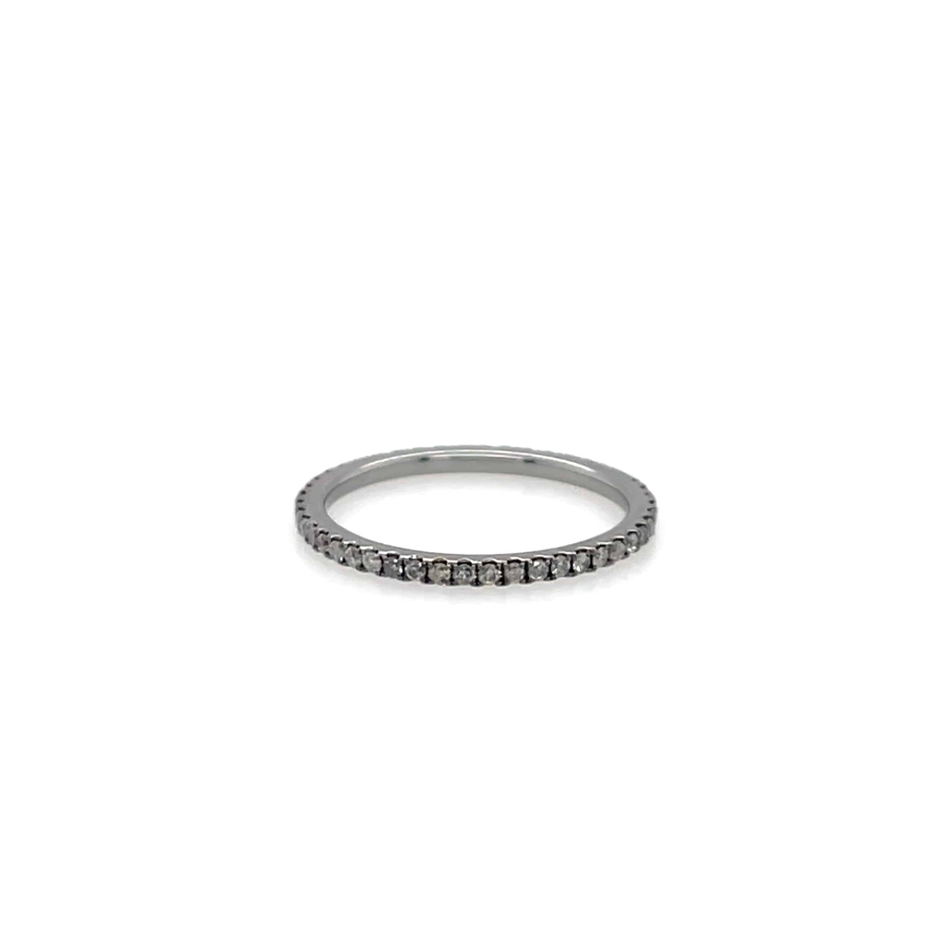 Black Diamond Eternity Ring - K.S. Sze & Sons