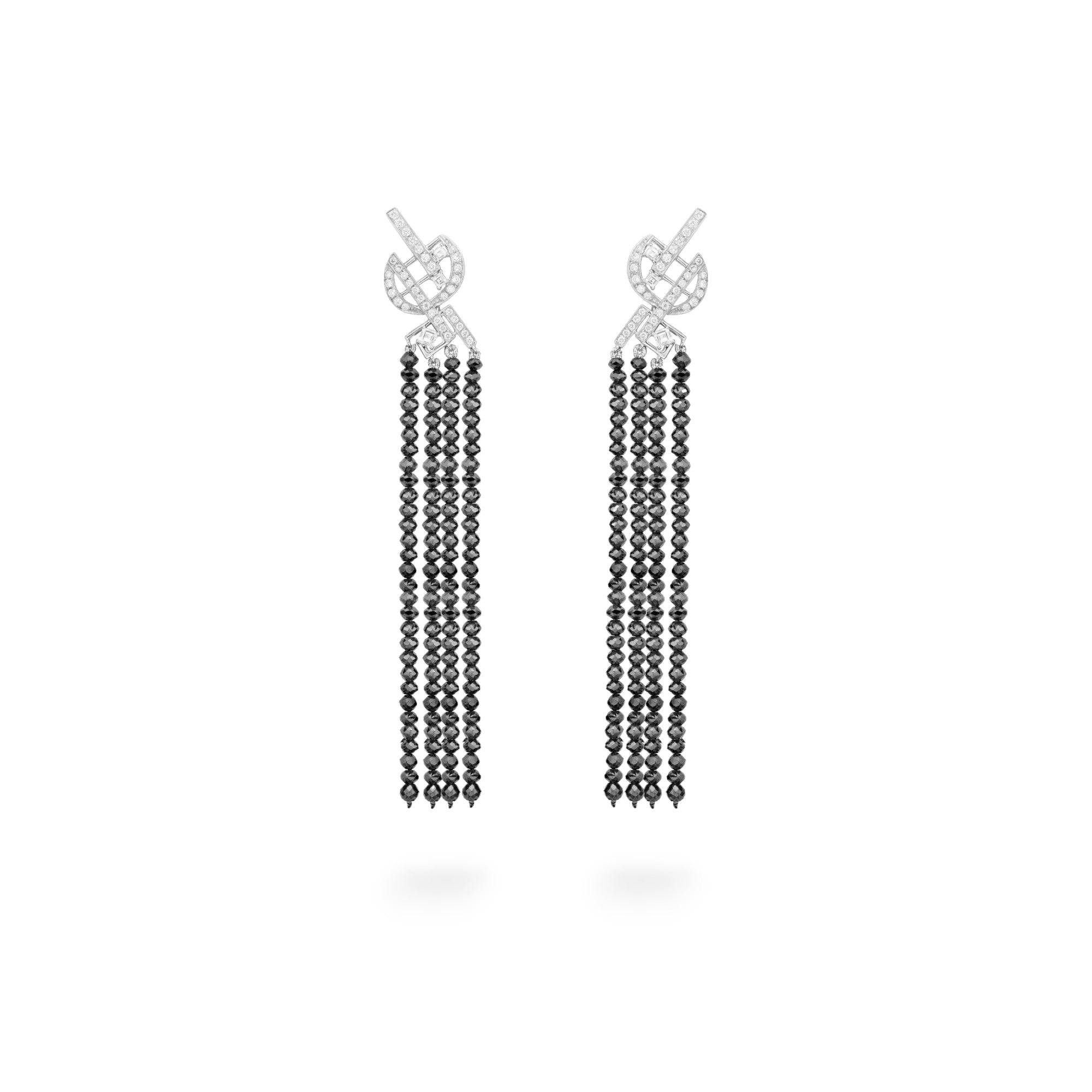 Black & White Diamond Earrings - K.S. Sze & Sons