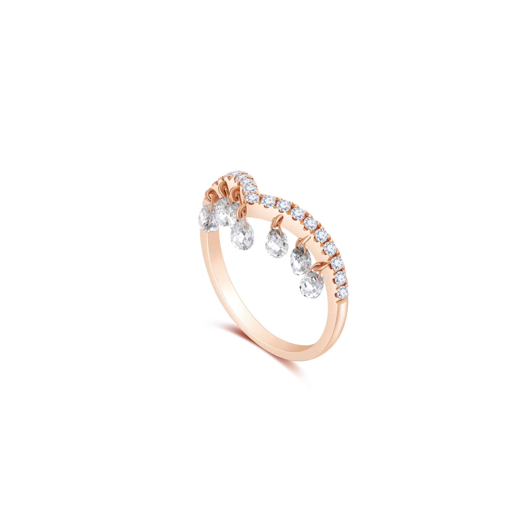 Briolette Diamond Ring - K.S. Sze & Sons