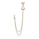 Brooch Pin Lapel Chain With Diamonds