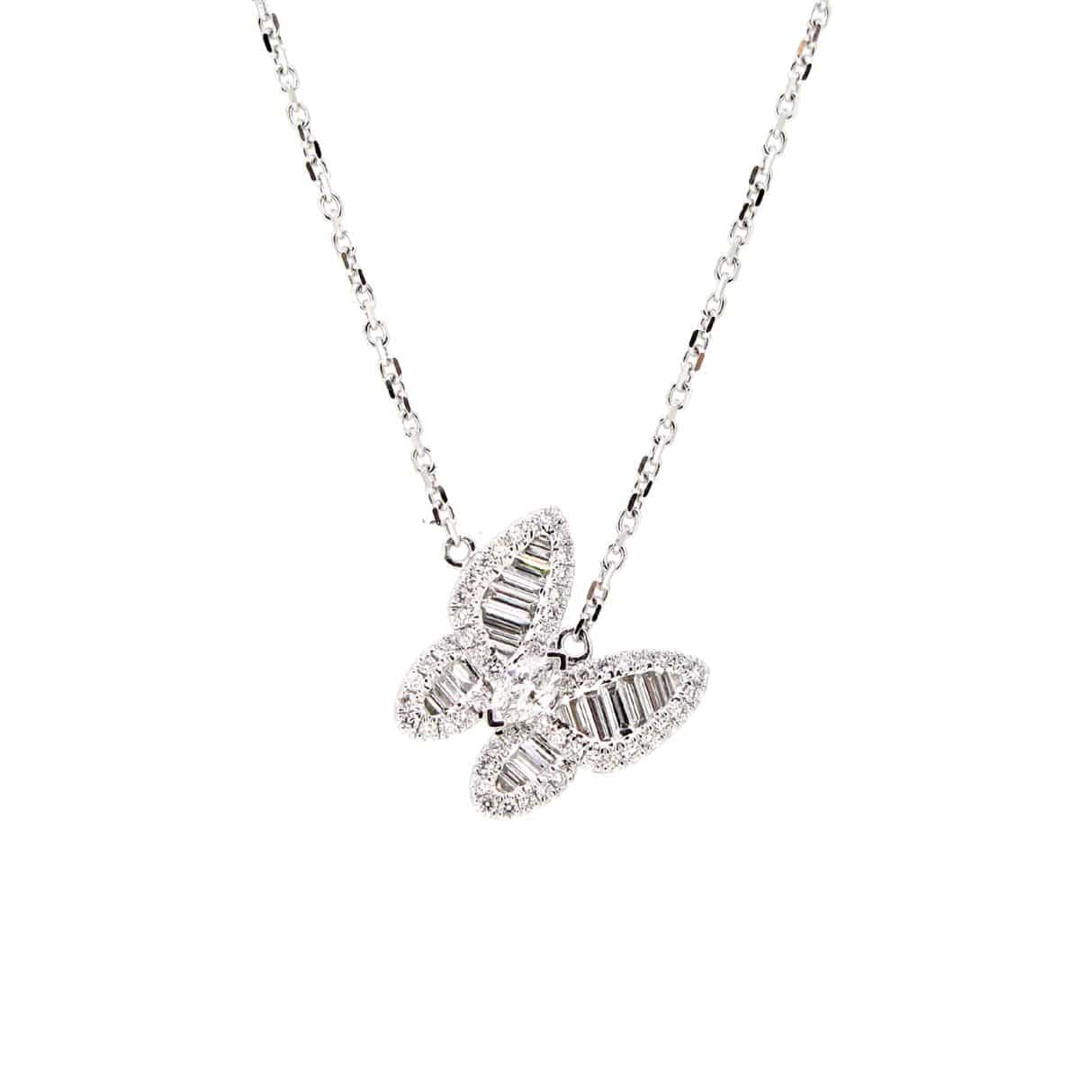 Butterfly Diamond Necklace - K.S. Sze & Sons