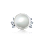 Celestial White South Sea Pearl Ring - K.S. Sze & Sons