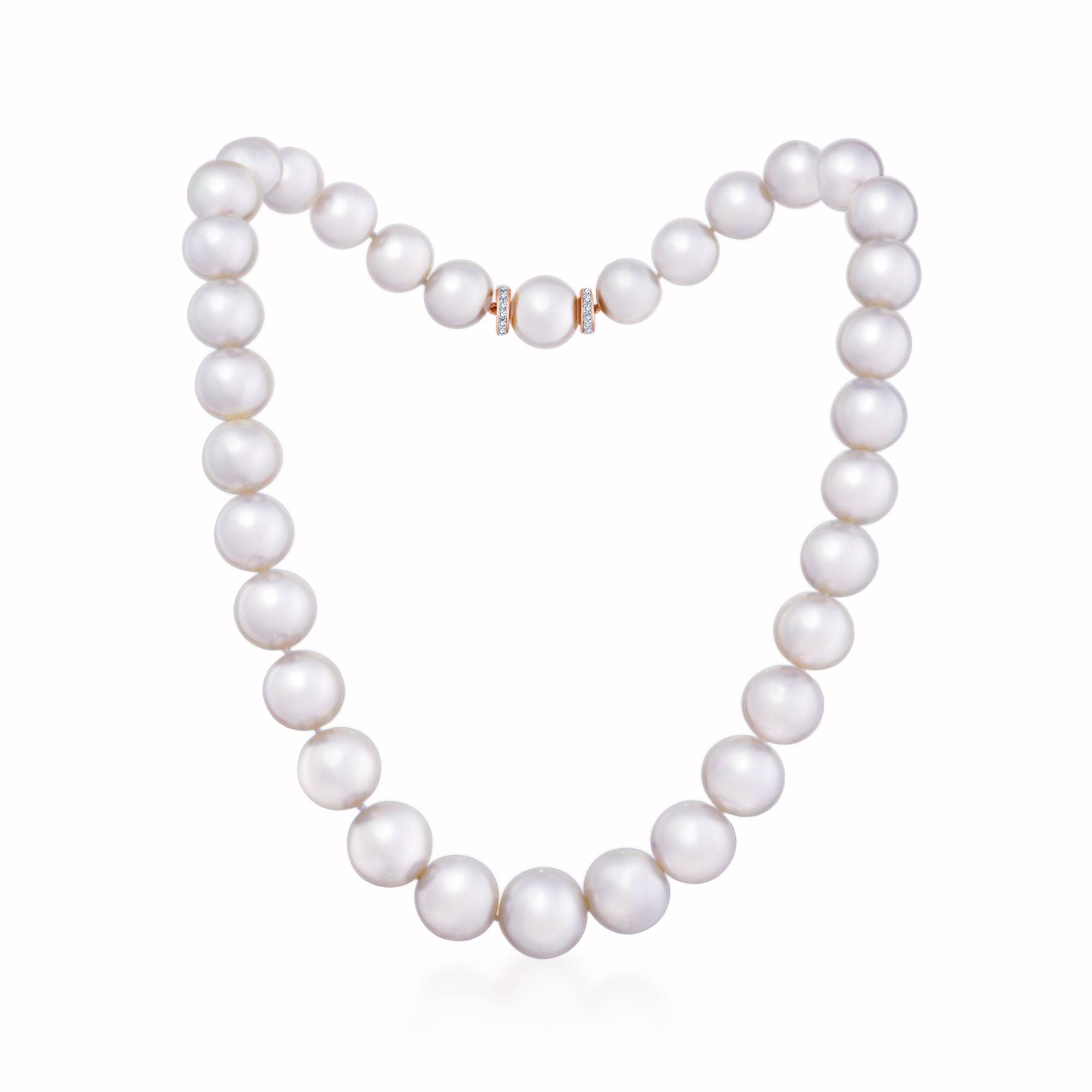 Classic White South Sea Pearl Necklace - K.S. Sze & Sons