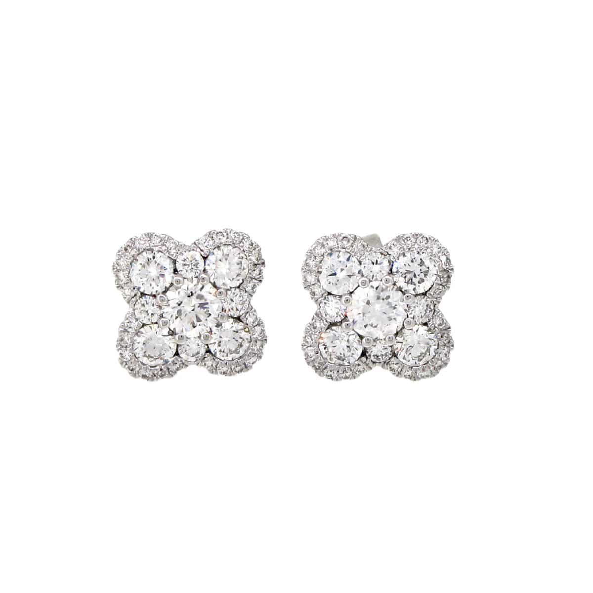 Clover Diamond Earrings - K.S. Sze & Sons