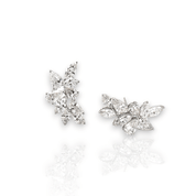 Cluster Diamond Earrings - K.S. Sze & Sons