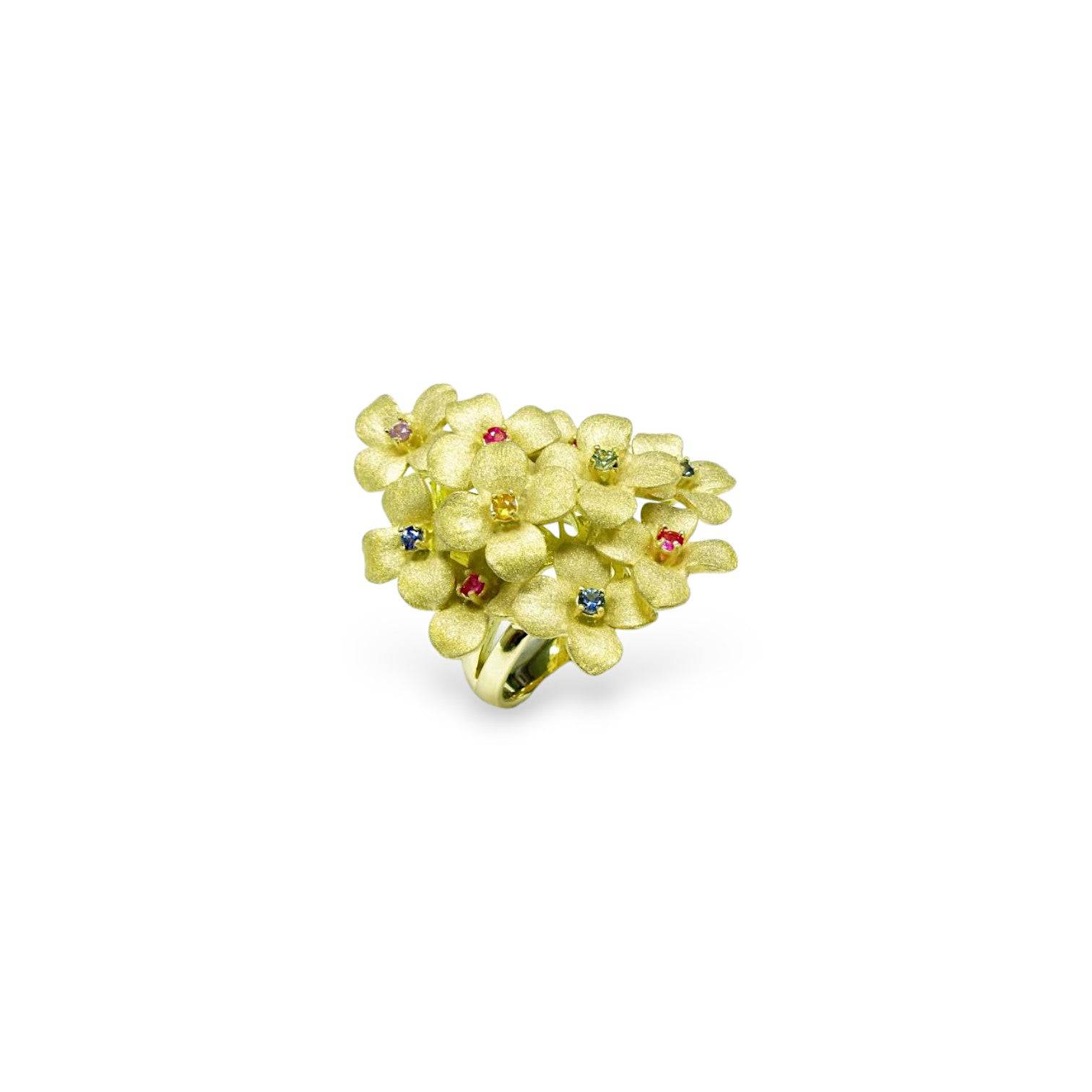 Color Sapphire Gold Ring - K.S. Sze & Sons