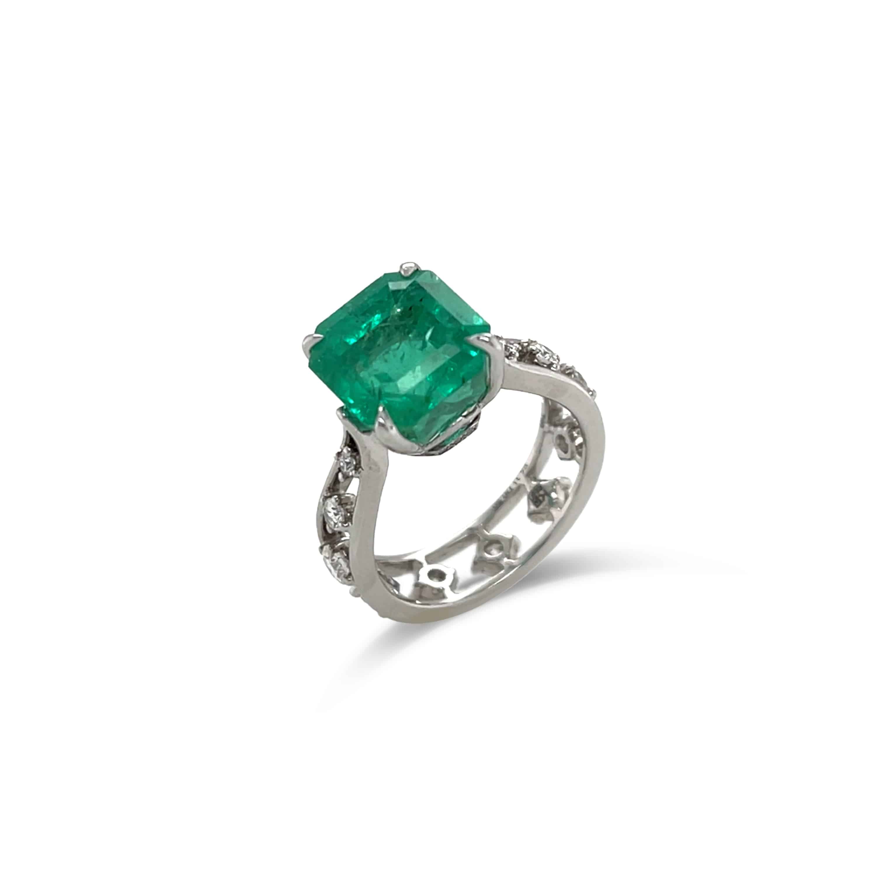 Columbia Emerald & Diamond Ring - K.S. Sze & Sons