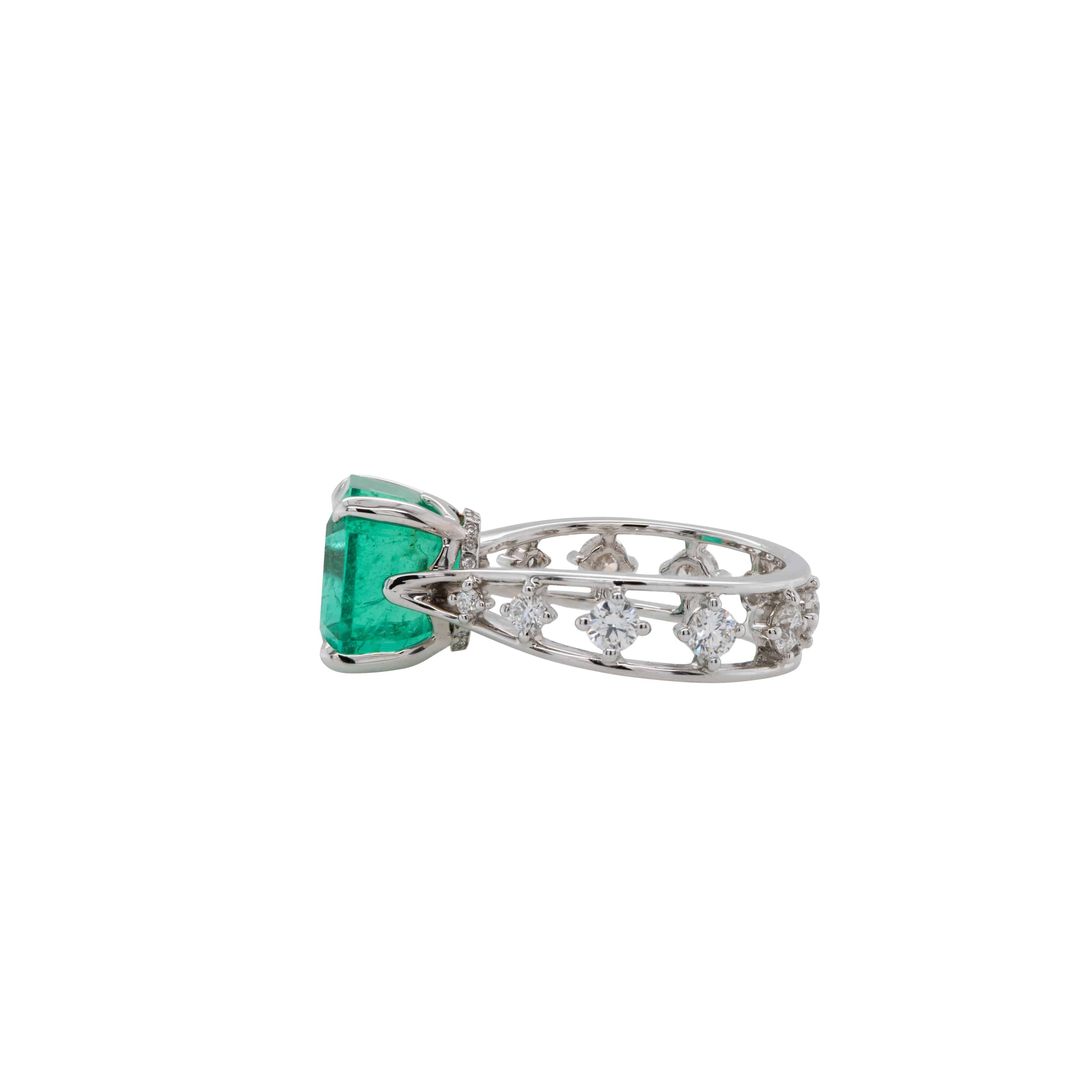 Columbia Emerald & Diamond Ring - K.S. Sze & Sons