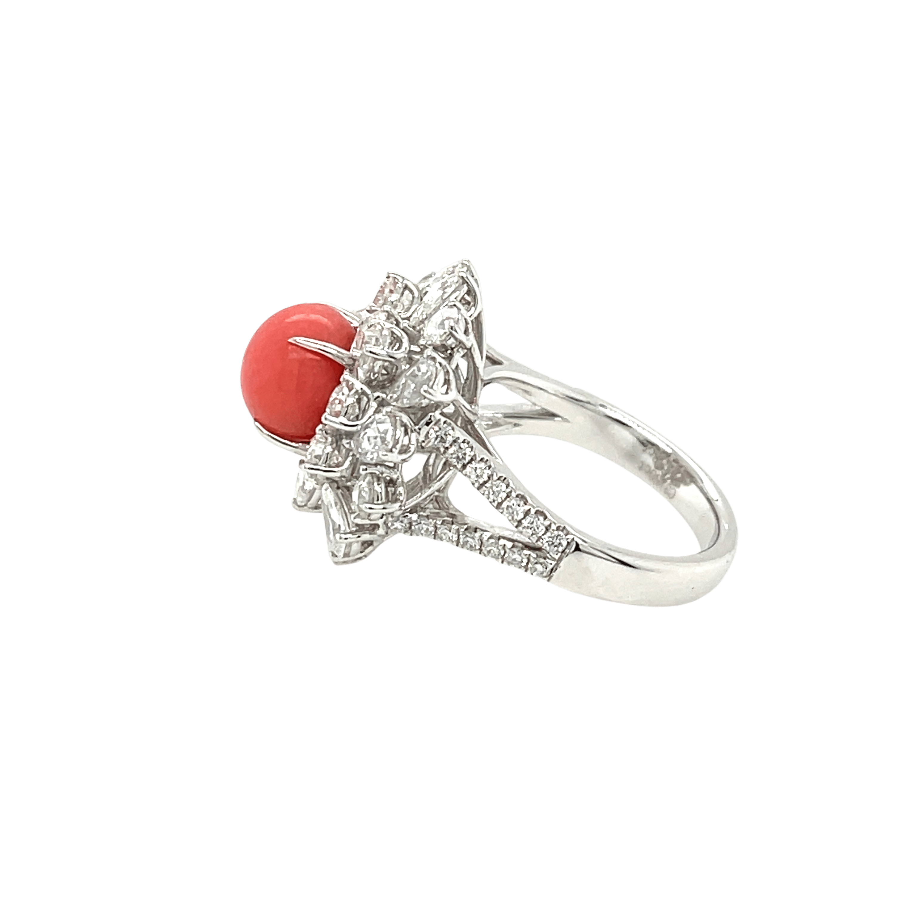 Conch Pearl & Diamond Ring - K.S. Sze & Sons