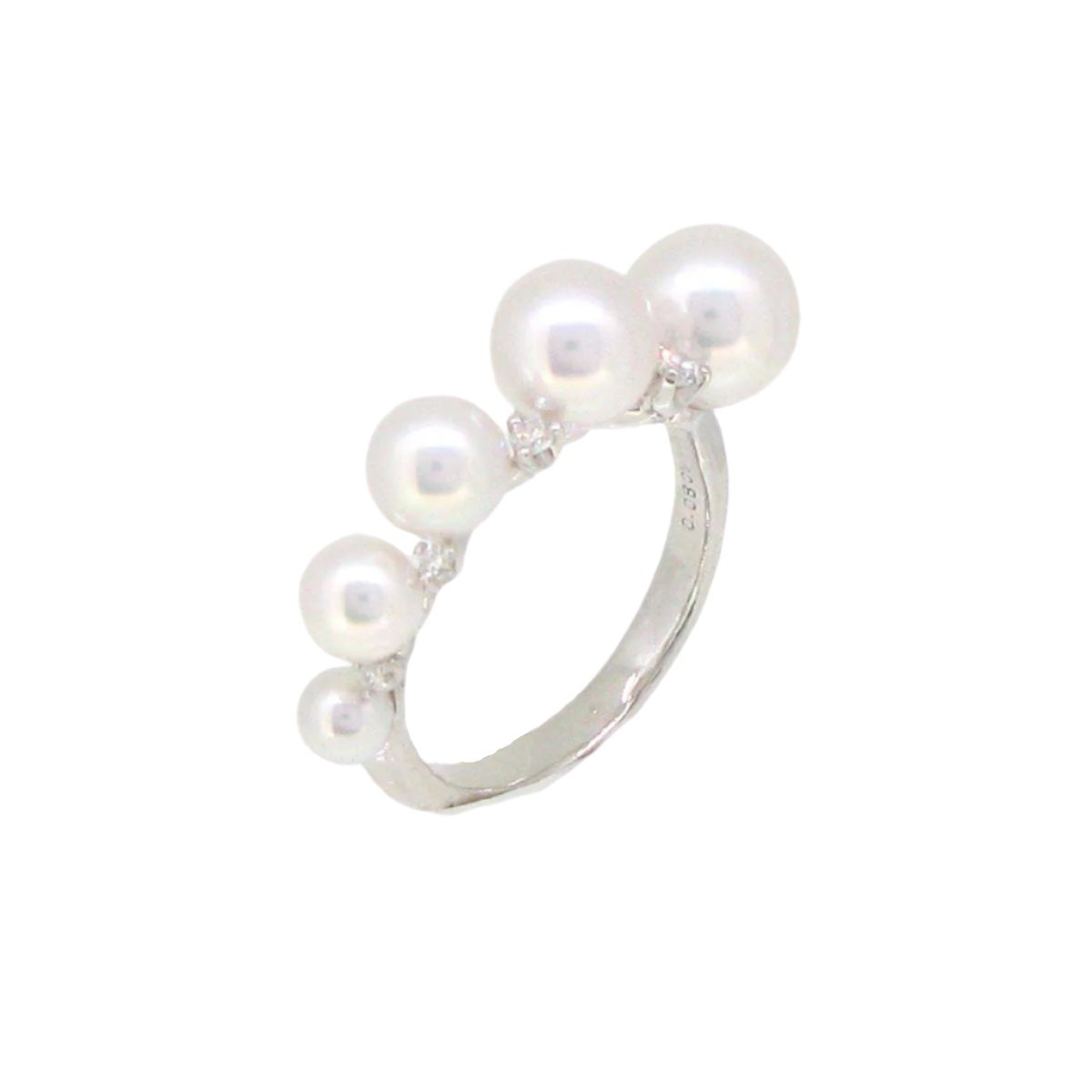 Diamond & Akoya Pearl Ring - K.S. Sze & Sons