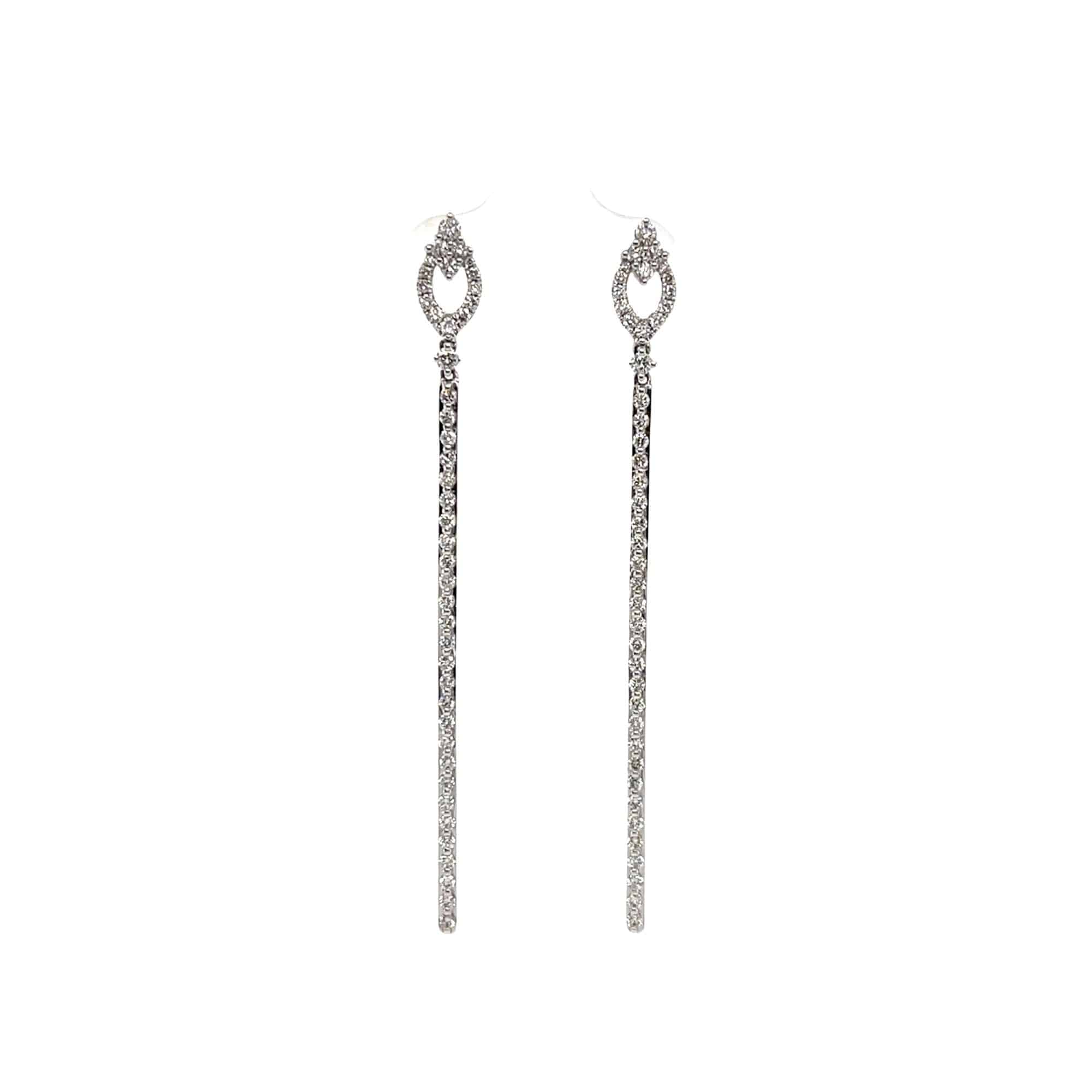 Diamond Dangling Earrings - K.S. Sze & Sons