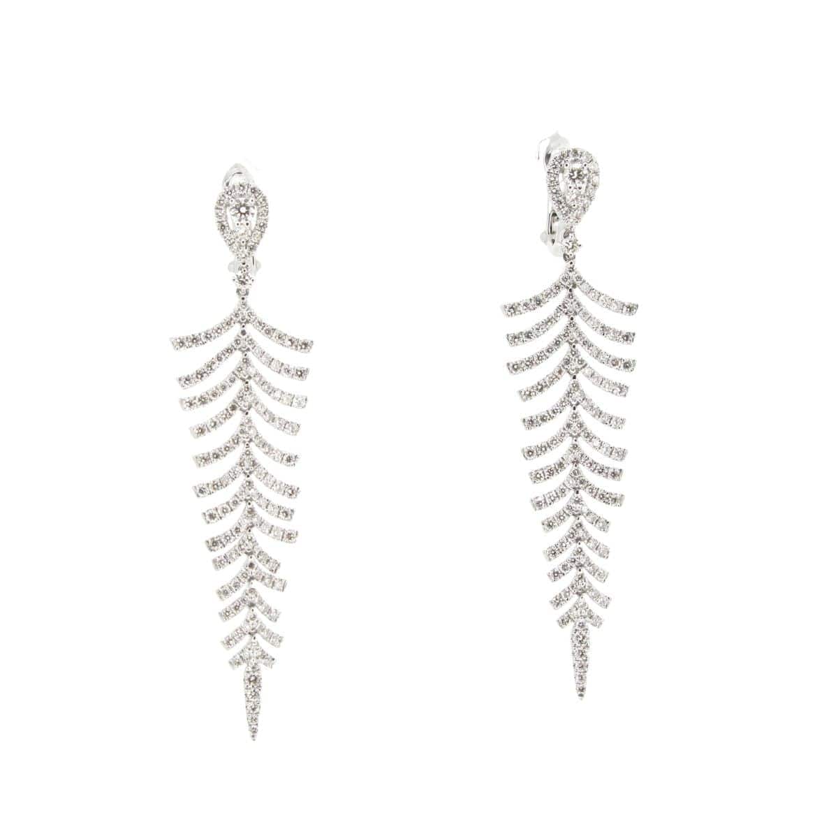 Diamond Dangling Earrings