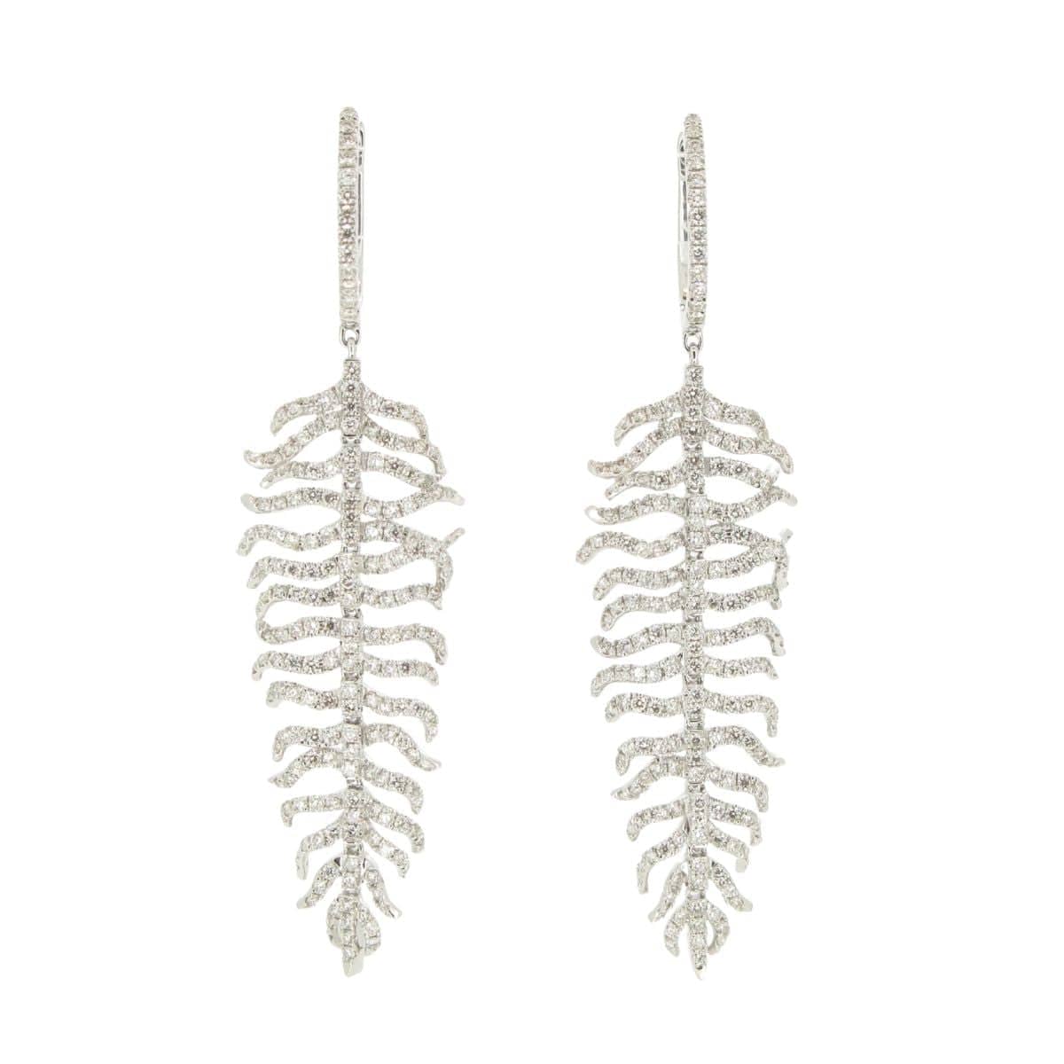 Diamond Dangling Earrings - K.S. Sze & Sons