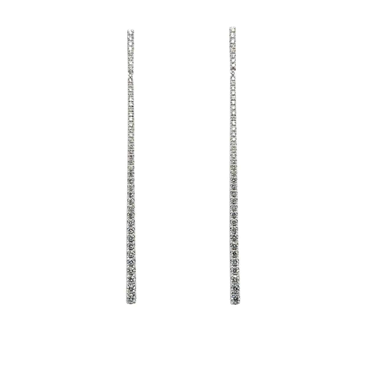 Diamond Dangling Earrings