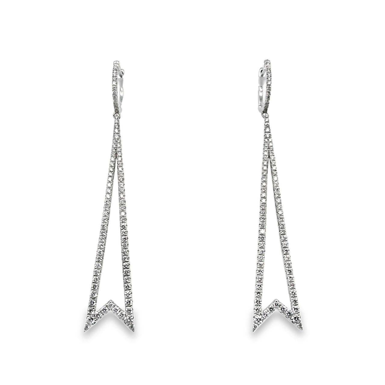 Diamond Dangling Earrings - K.S. Sze & Sons