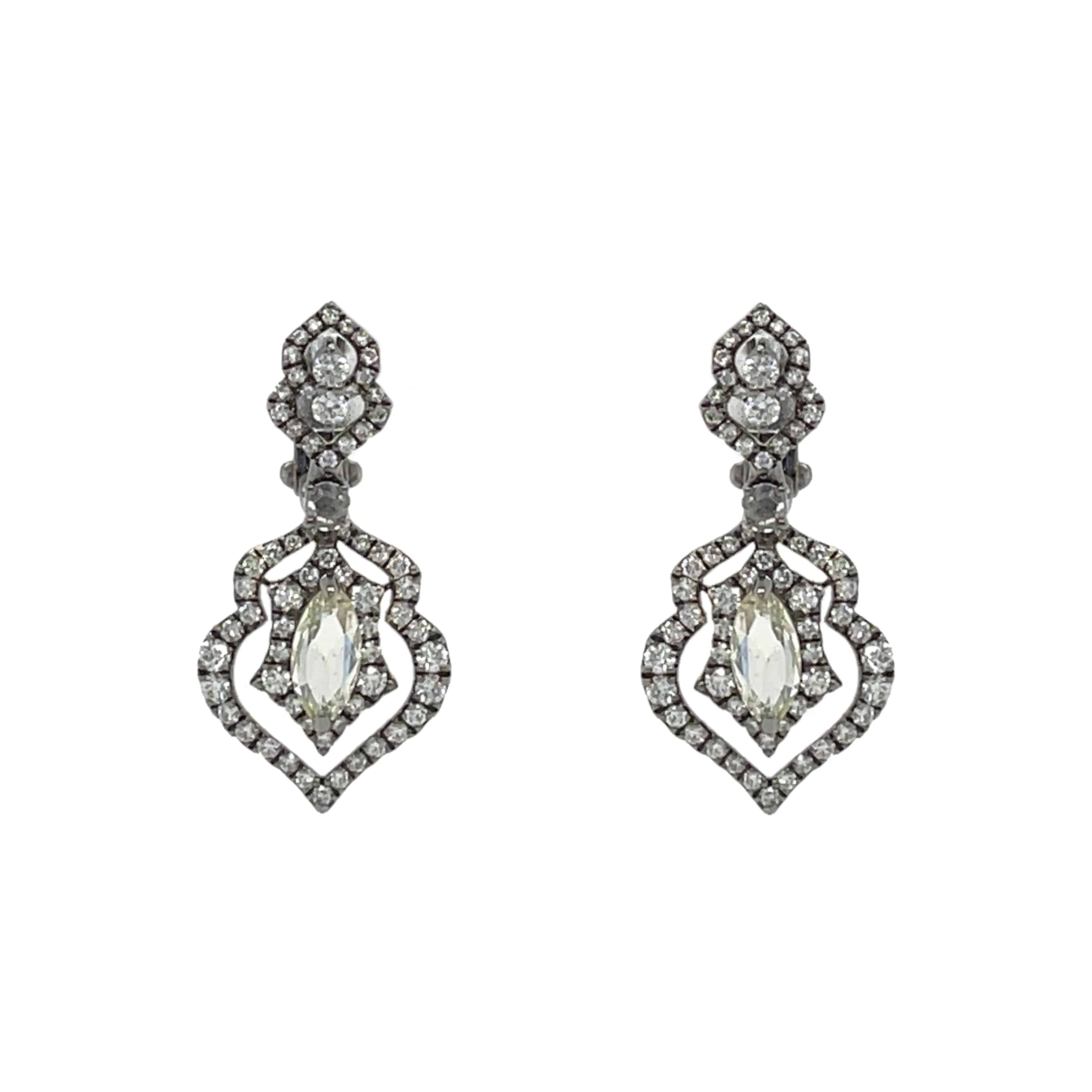 Diamond Drop Earrings - K.S. Sze & Sons