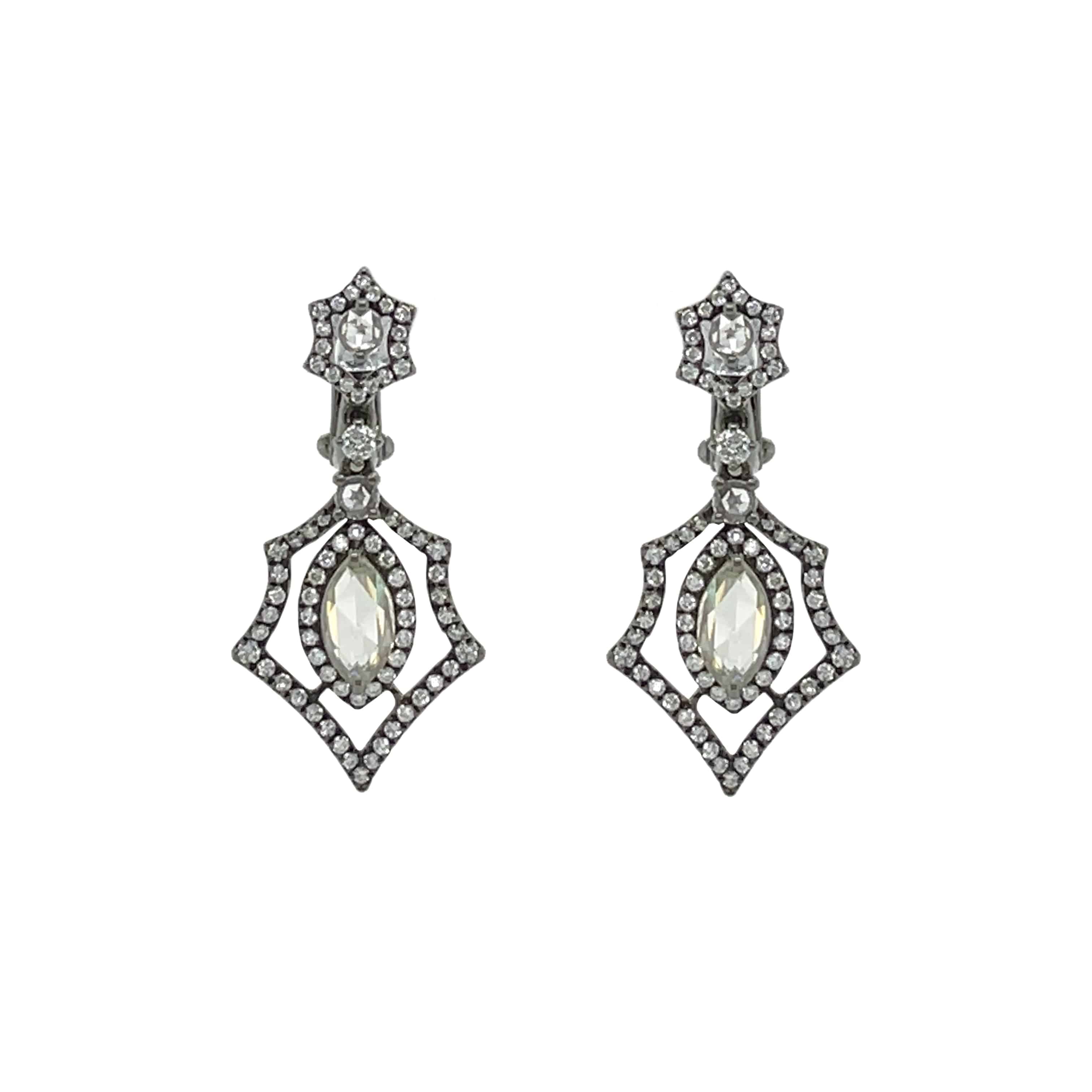 Diamond Drop Earrings - K.S. Sze & Sons