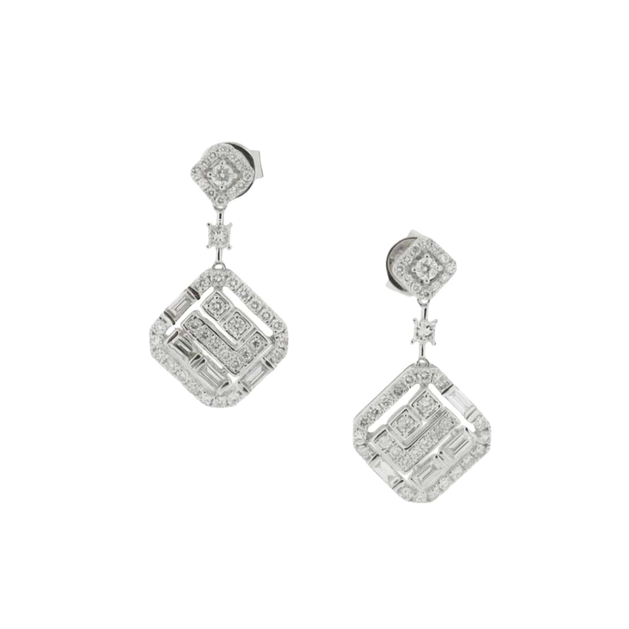 Diamond Drop Earrings - K.S. Sze & Sons