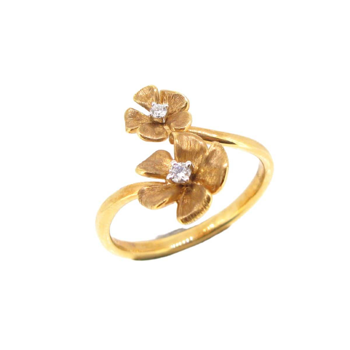 Diamond Flower Ring - K.S. Sze & Sons