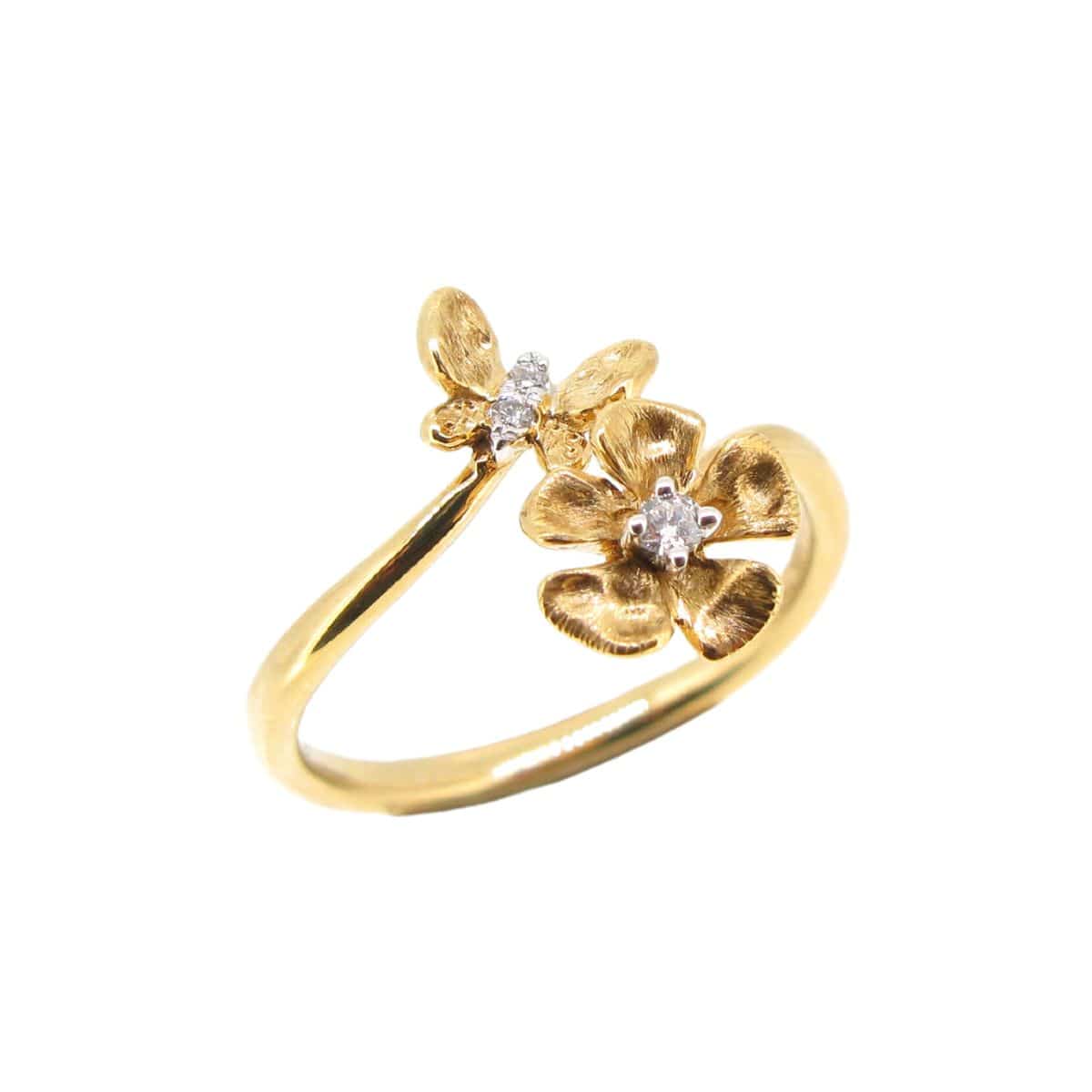 Diamond Flower Ring - K.S. Sze & Sons