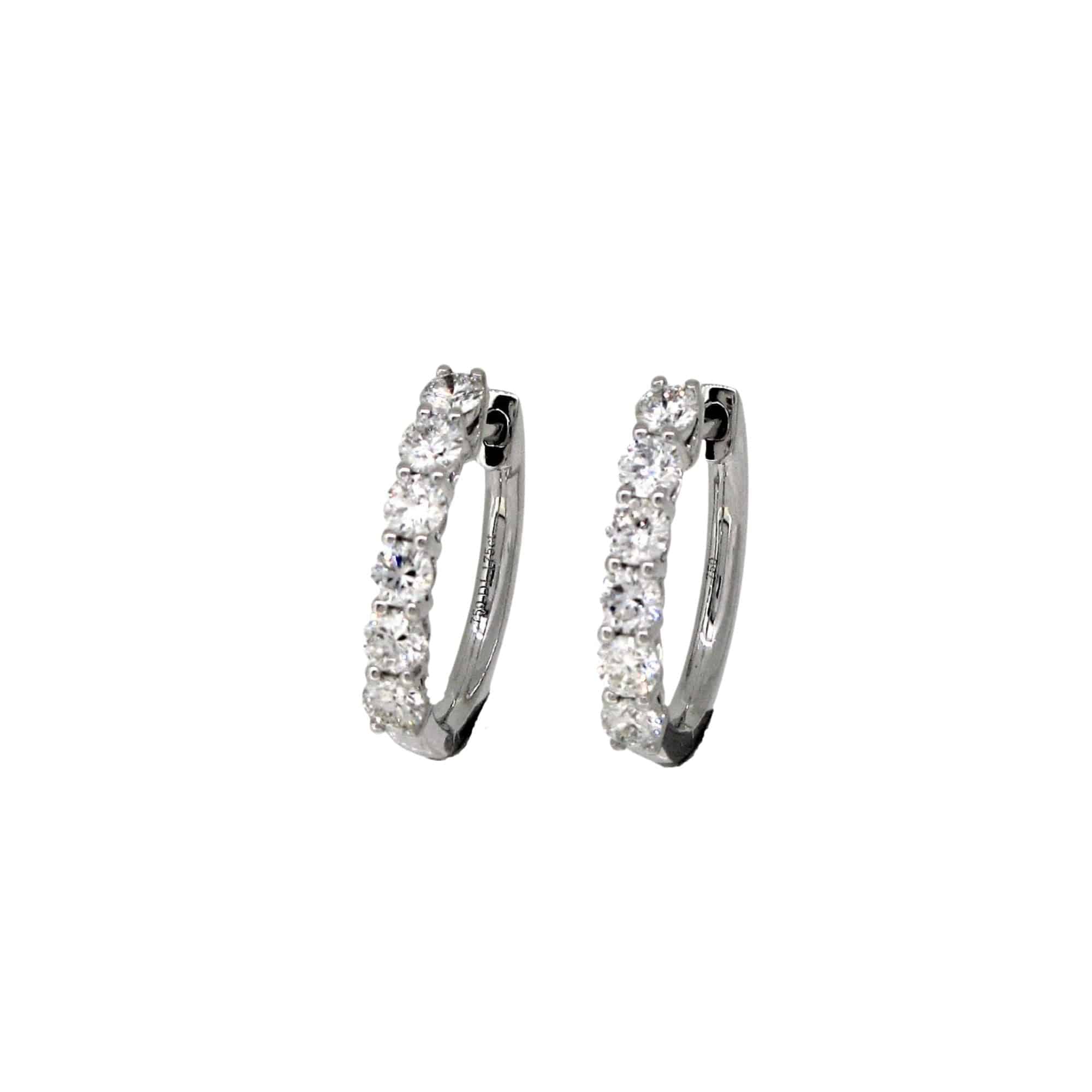 Diamond Hoop Earrings - K.S. Sze & Sons