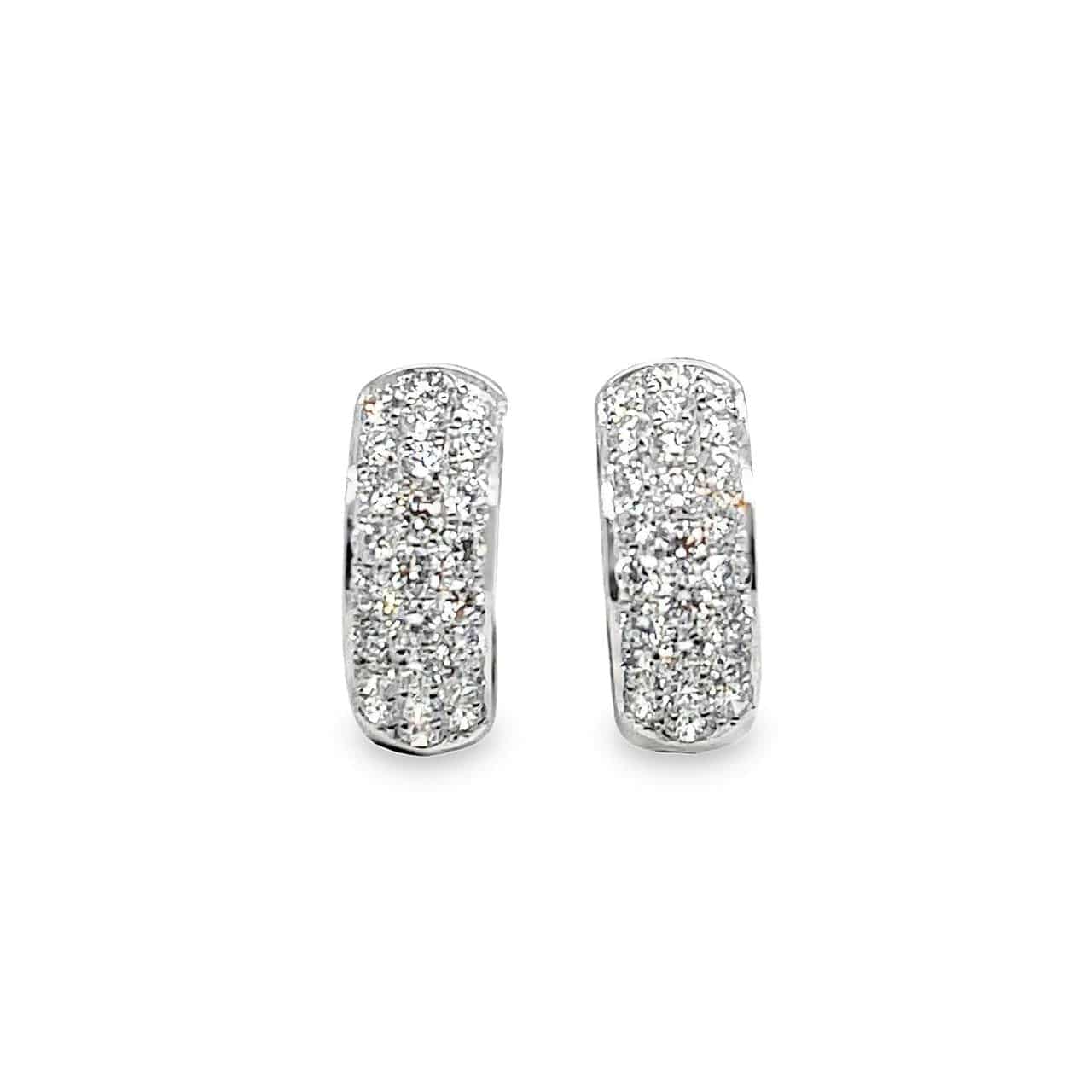 Diamond Hoop Earrings - K.S. Sze & Sons