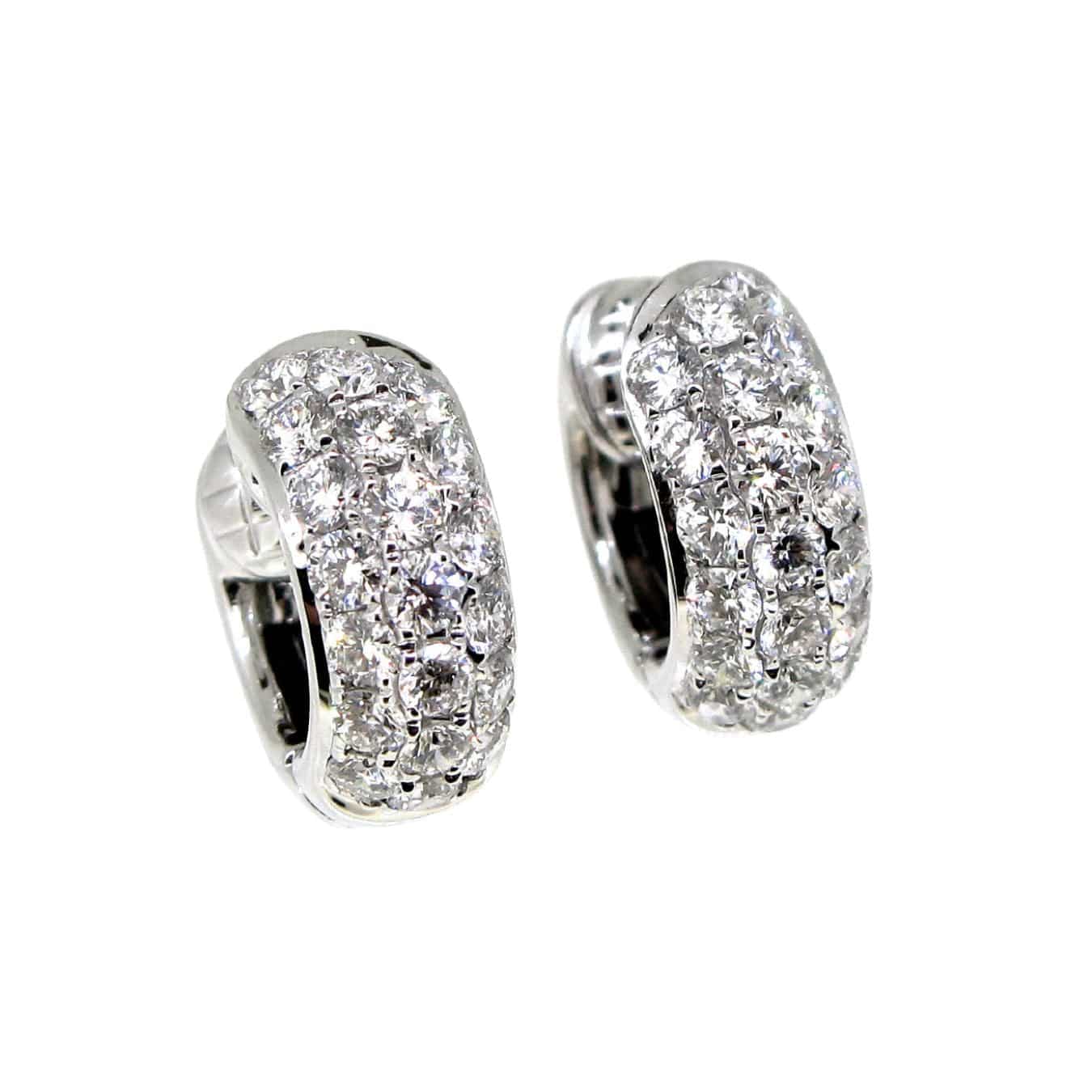 Diamond Huggie Earrings