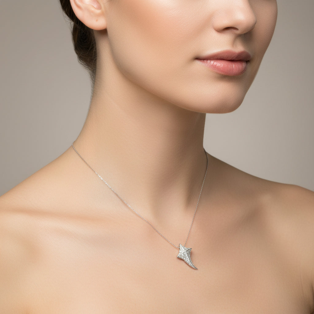 18KW Diamond Pendant
