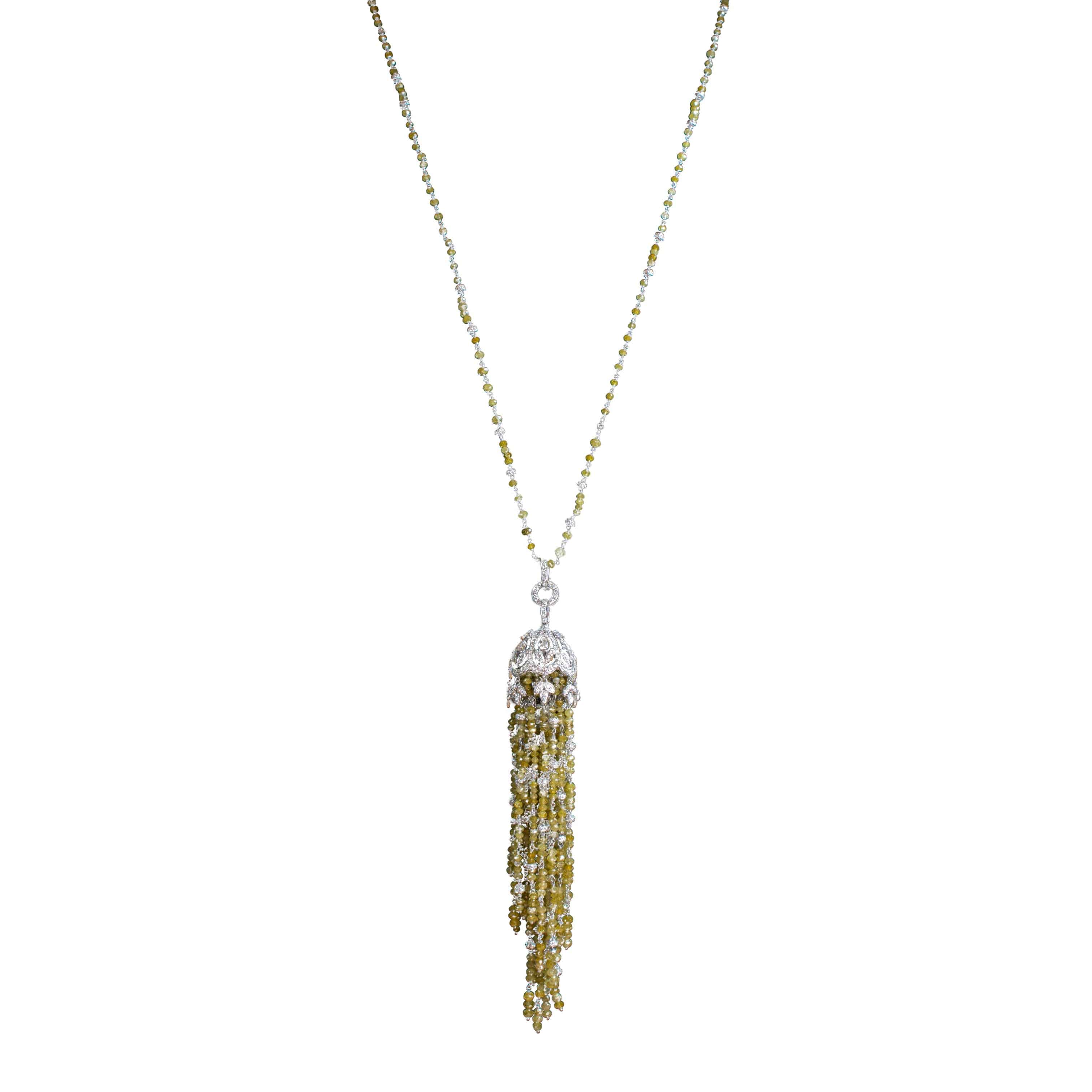 Diamond Tassel Necklace - K.S. Sze & Sons