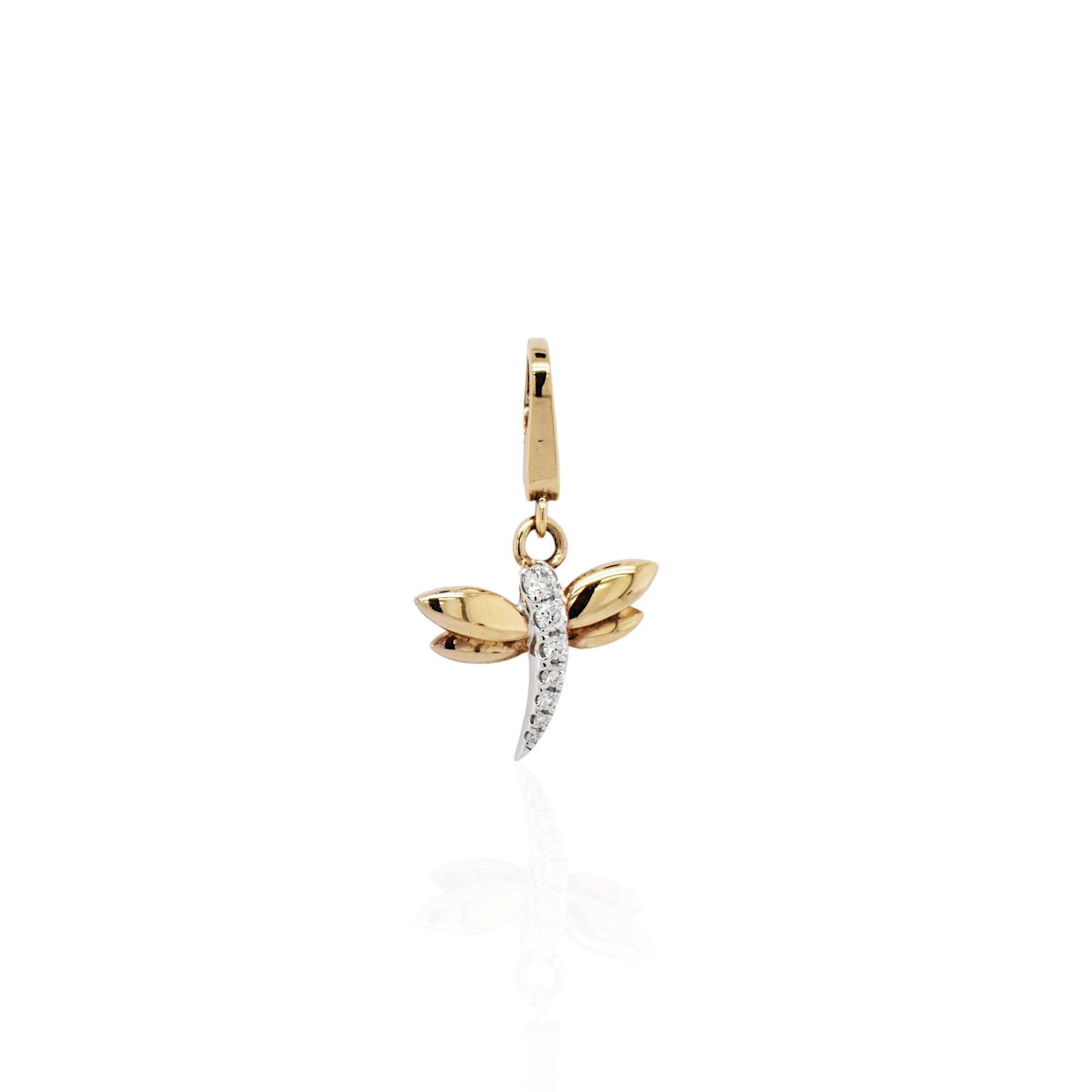 Dragonfly Diamond Charm - K.S. Sze & Sons