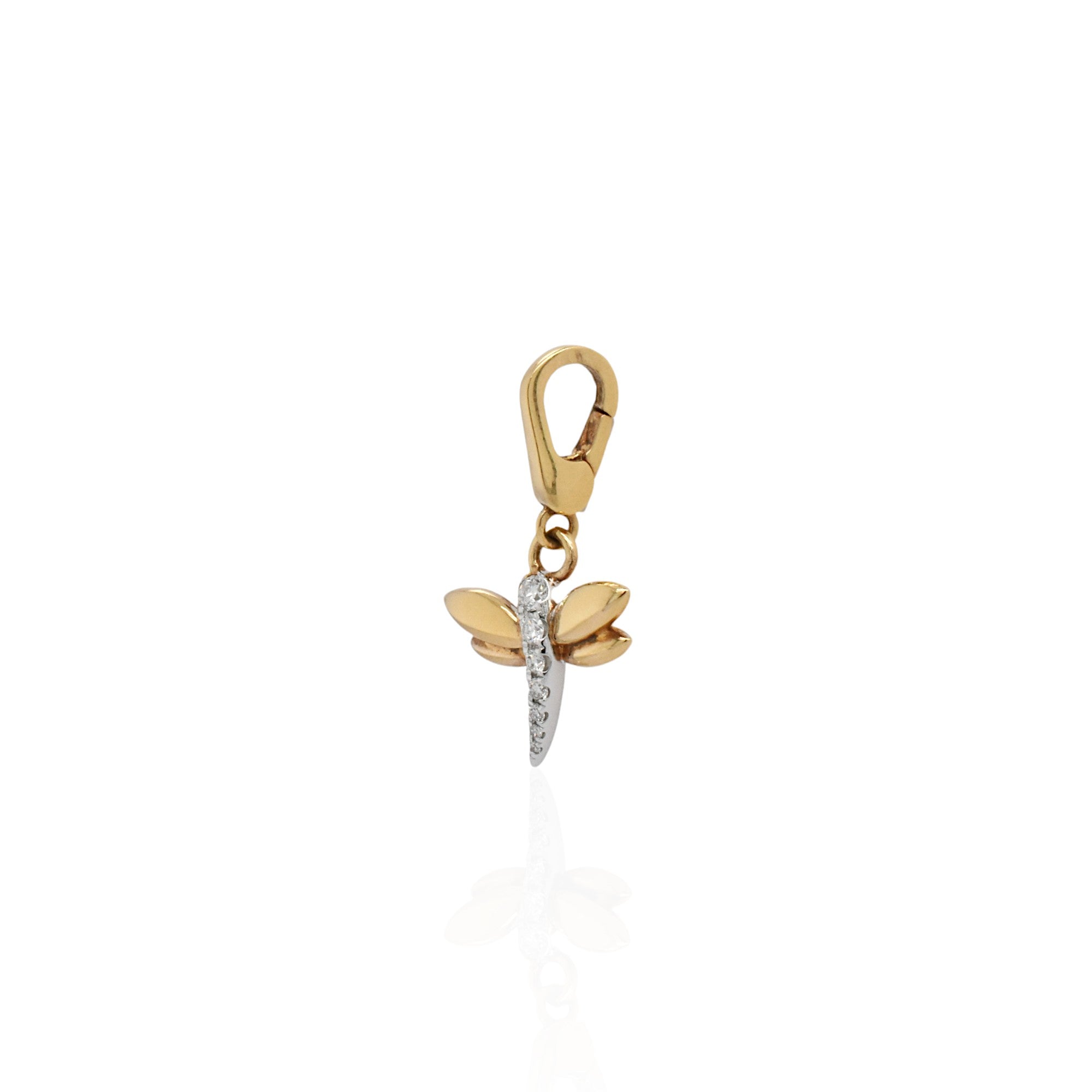 Dragonfly Diamond Charm - K.S. Sze & Sons